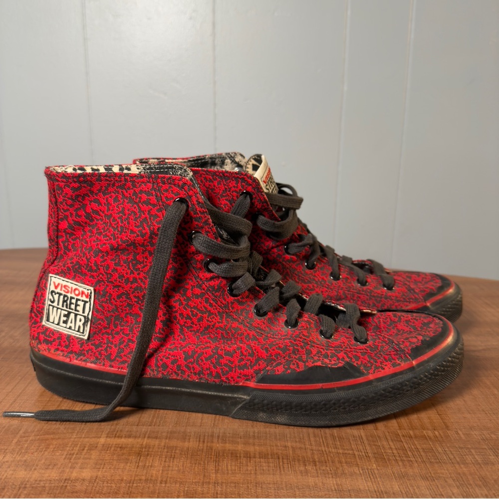 RARE Vintage Vision Street Wear High Top Canvas Sneakers